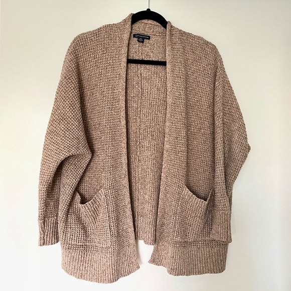 American Eagle Outfitters Sweaters - AE Waffle Knit Boyfriend Cardigan